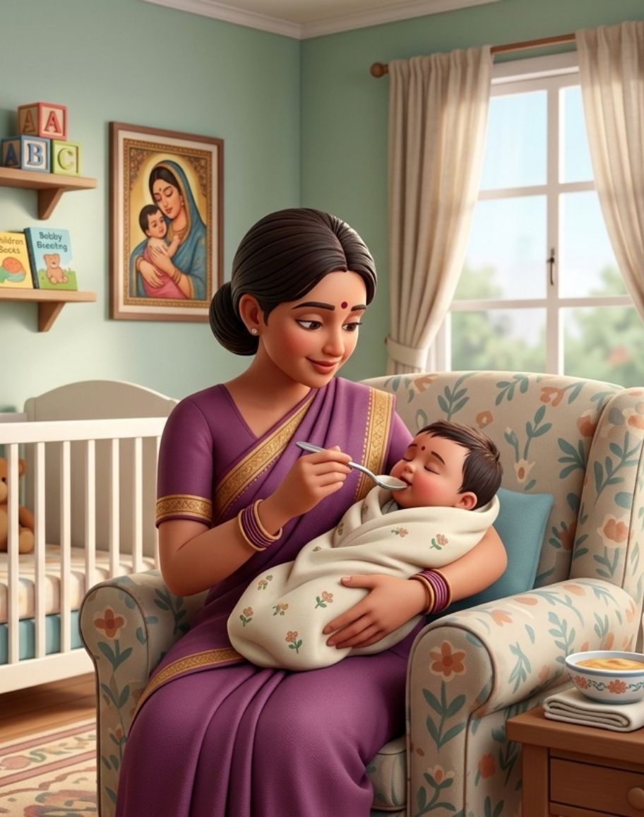 New-Born Baby Care Person Nanny